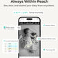 Dr.Care Vistaview Lite Rb Smart Wifi Baby Monitor - 4    720P Split Screen & 1080P Camera App Control, Motion Alerts, 2500Mah Re