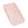 Sweet Jojo Designs Pink Floral Rose Girl Baby Nursery Changing Pad Cover - Solid Light Blush Flower Luxurious Elegant Princess V