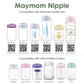 Maymom Wide-Mouth Milk Storage Collection N Feeding Bottle With Nipple, Dome Cap, Bottle Top, Sureseal Disk; Compatible With Spe