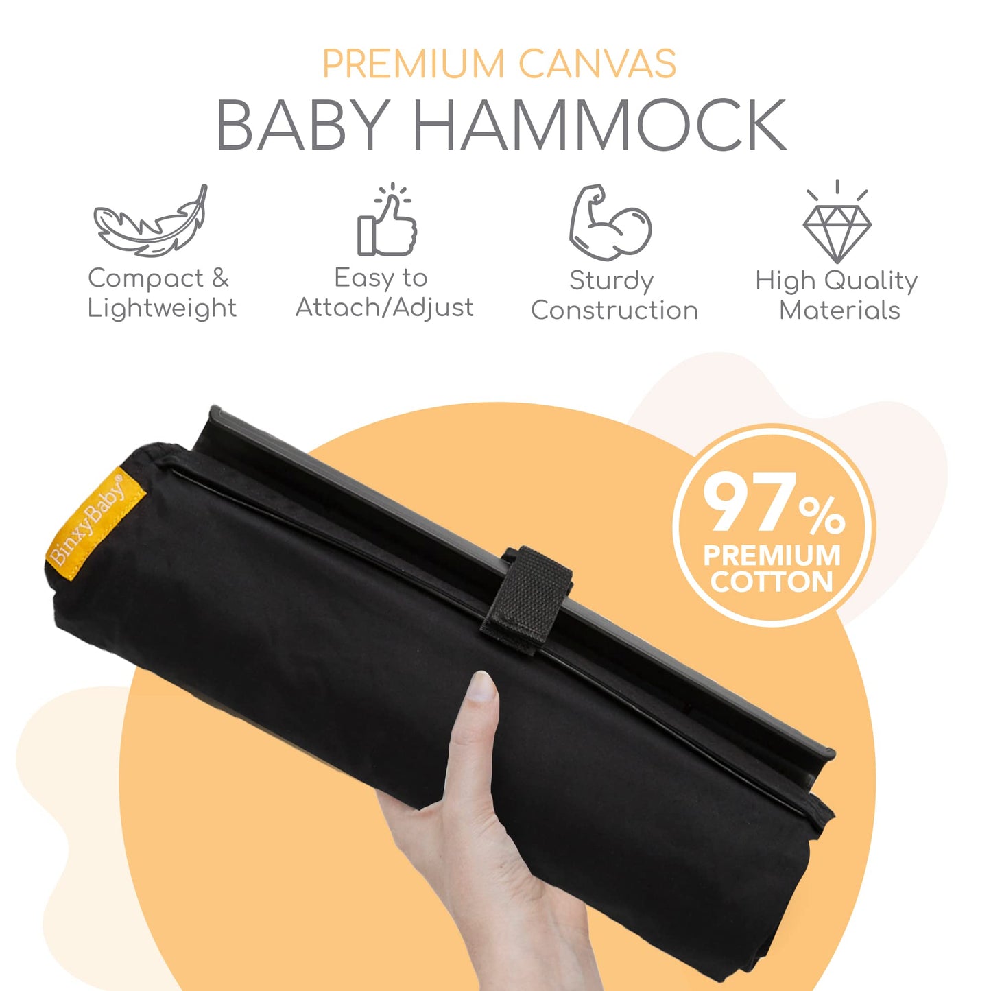 Binxy Baby Shopping Cart Hammock For Infants And Toddlers, Cart Seats For Babies, For All Car Seat Models, Grocery Cart Hammock