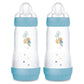 Mam 11Oz Easy Start Anti-Colic Baby Bottles, Fast Flow, Breastfeeding-Like Silicone Nipple, Reduces Colic, Gas, & Reflux, Easy-T