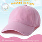 Furtalk Toddler Baseball Hat Kids Boys Girls Adjustable Washed Cotton Baseball Cap With Ponytail