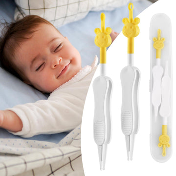 Kinggrand Kitchen 3 In 1 Baby Nose And Ear Gadget Safe Baby Nose Picker Nose Cleaner For Baby Infants And Toddlers Dual Earwax A