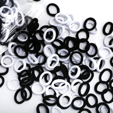 Baoli 200Pcs Cotton Toddler Hair Ties For Girls And Kids, Seamless Baby Hair Bands And Ties, Small Elastics Ponytail Holders,1 I