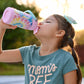 Choco Mocha Tie Dye Kids Insulated Water Bottle Kids Stainless Steel Water Bottle With Straw Spill Proof Metal Water Bottle For