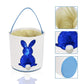 Poptrend Easter Basket Bags,Easter Eggs/Gift Baskets For Kids,Bunny Tote Bag Bucket For Easter Eggs,Toys, Candy,Gifts (Blue Pail