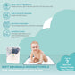 Spasilk Baby 2 Pack Soft Terry Towel With Muslin Printed Hood
