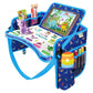 ECOFANTASY Kids Travel Tray - Waterproof Car Table with No-Drop Large Tablet Holder - Car Seat Tray - Road Trip Must Haves - Lap