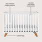 Child Craft Soho 4-In-1 Convertible Crib, Baby Crib Converts To Day Bed, Toddler Bed And Full Size Bed, 3 Adjustable Mattress Po