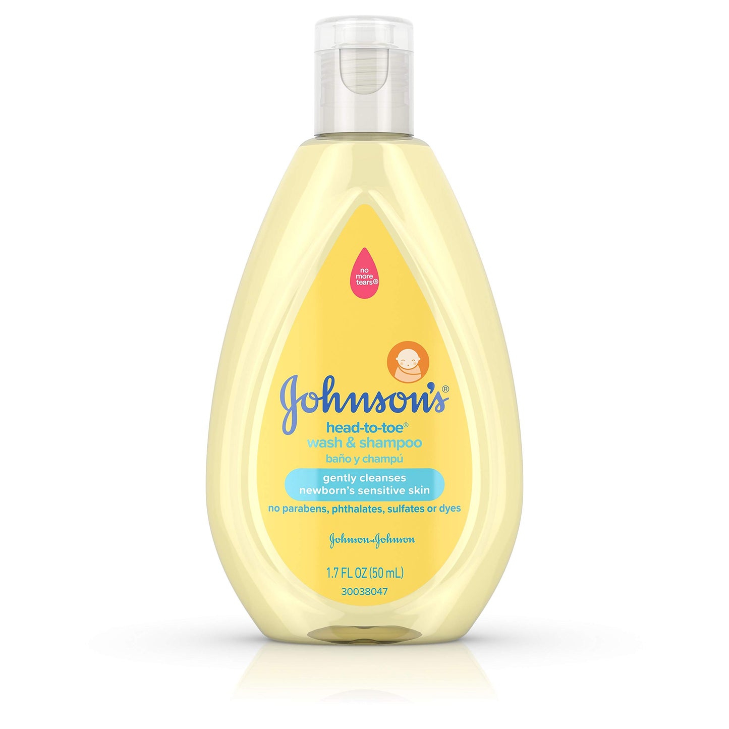 Johnsons Head-To-Toe Tearless Gentle Baby Wash & Shampoo, 1.7 Fl. Oz, 1.70 Oz