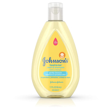 Johnsons Head-To-Toe Tearless Gentle Baby Wash & Shampoo, 1.7 Fl. Oz, 1.70 Oz