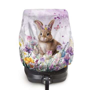 NDISTIN Easter Rabbit Baby Car Seat Sun Shade Cover Dustproof Infant Car Seats Heat Protector Fits Most Car Baby Seats Festival 