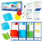 Simply magic 140+1 PCS Colorful Base Ten Blocks & Activities Set - Base Ten Blocks Classroom Set, Base 10 Math Manipulatives, Pl
