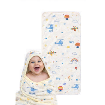 HI MOM Baby Blanket for Newborn Baby Boys & Girls Soft Flannel Fleece Blanket with Dinosaur Print Lightweight Warm Swaddle Wrap 