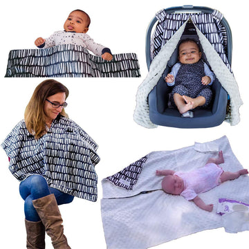 The Worlds Softest Cozybaby 4-In-1 Carseat Canopy & Nursing Cover. 4 Uses - Baby Car Seat & Stroller Cover, Nursing Cover Breast
