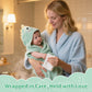 Saranna Baby Hooded Towels for Newborn 13pcs, Soft Baby Bath Towels and Washcloths Set for Toddlers, Infant Towels with Hood Set