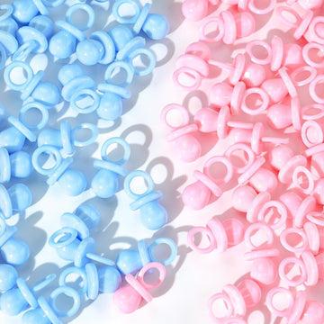 Baby Shower Pacifiers, 150 Mini Pacifiers For Baby Shower, Cute Plastic Pacifiers For Baby Shower Game, Decoration Diy, Gender R