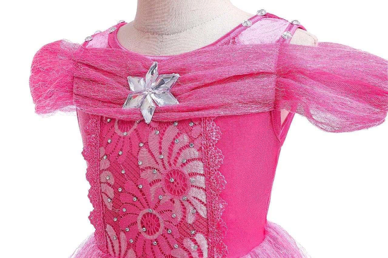 Dressy Daisy Toddler Girls' Princess Fancy Dress Up Costume With Accessories Halloween Outfit Butterfly Size 4-5 Hot Pink