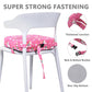 E1F1Nn Dot Toddler Booster Seat For Dining Table, Portable Kids Booster Seat With Safety Buckles, High Cushion For Travel With N