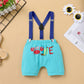 Odasdo Baby Boy Ocean Theme My First 1St Birthday Smash Cake Outfit Under The Sea Party Supplies Bow Tie Romper Shorts Suspender