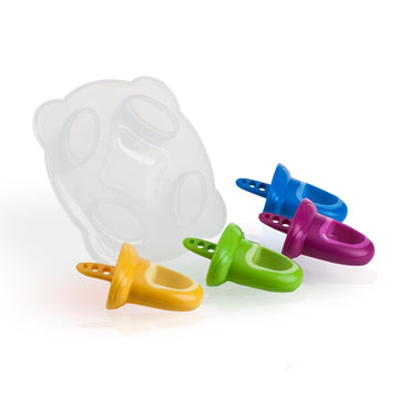 Nuby Garden Fresh Fruitsicle Frozen Pop Tray,Multicolored 1Set 4 Handle