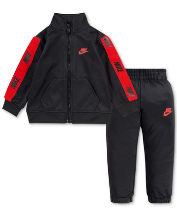 Nike Baby Boy'S Sportswear Track Suit Tricot Two-Piece Set (Infant) Black 12 Months (Infant)