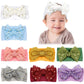 6 Pcs Baby Net Polka Dot Printing Bow Headbands Hairbands Hair Bow Elastics Handmade Hair Accessories For Baby Girls Newborn Inf