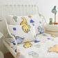 Pinkmemory Dinosaur Toddler Bedding Set For Big Boys Girls 5 Piece Cute Dinosaur Toddler Bedding Comforter Set Kids Crib Bedding