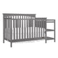 Dream On Me Chloe 5 In 1 Convertible Crib With Changer, Storm Grey