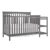 Dream On Me Chloe 5 In 1 Convertible Crib With Changer, Storm Grey