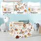 Clastyle Large Boho Dinosaur Boy Basket Rectangle Sleeping Dino Clothes Basket For Bedroom Kid Rainbow Gift Toy Chest Baby Showe