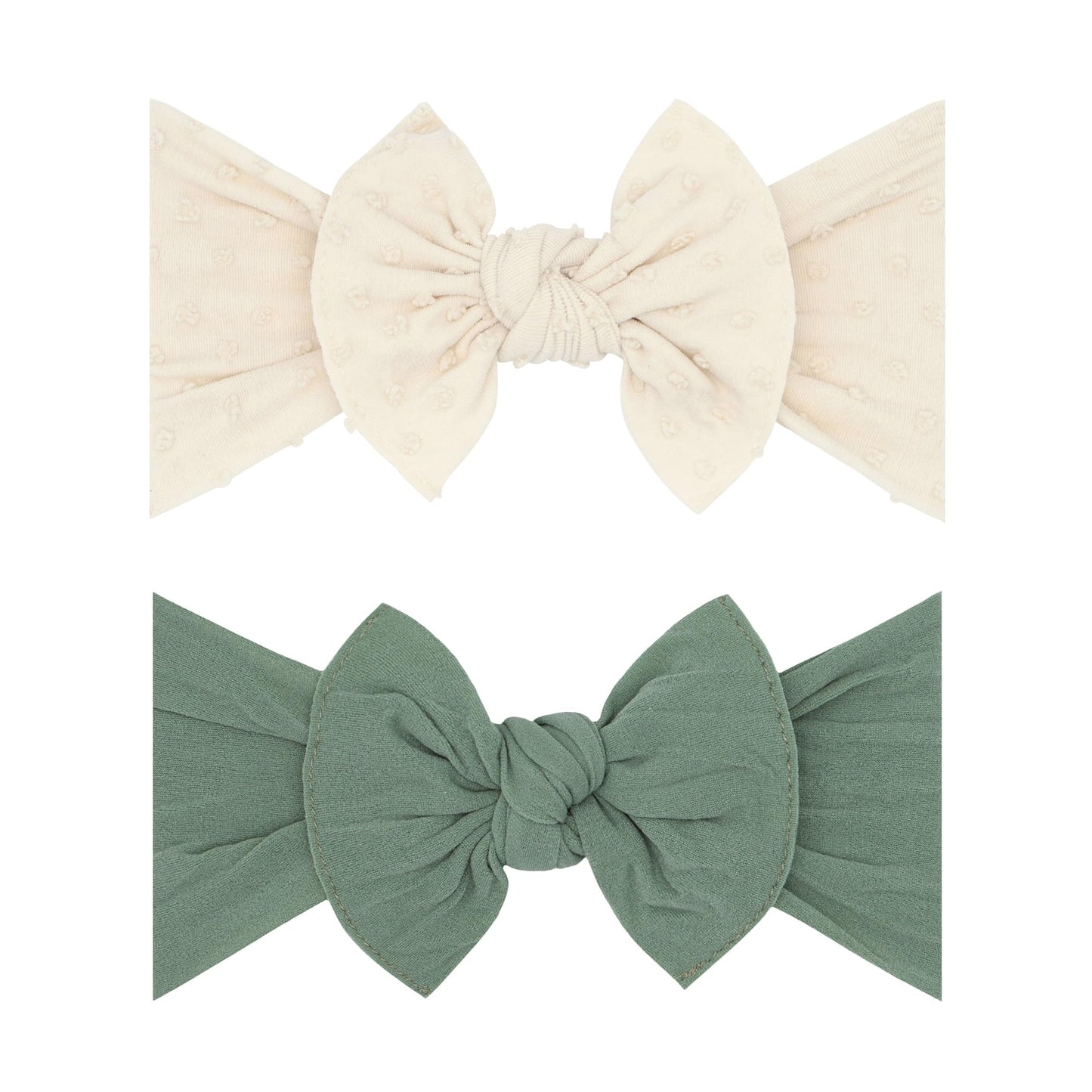 Baby Bling Bows Newborn To Little Girls Hair Bow - Girls Classic Knot Headbands Toddlers Hair Accessories, Made In The Usa, One