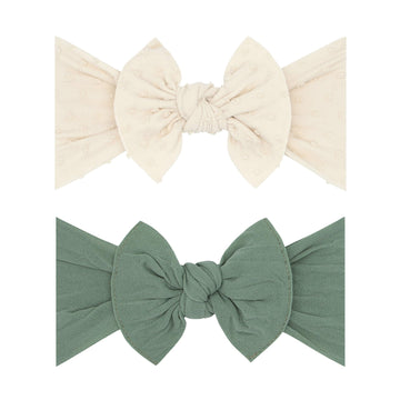 Baby Bling Bows Newborn To Little Girls Hair Bow - Girls Classic Knot Headbands Toddlers Hair Accessories, Made In The Usa, One