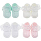 Dreshow Bqubo Baby Girls Socks Eyelet Ruffle Lace Socks Cute Frilly Socks Newborn/Infant/Toddlers/Kids Summer Thin Socks Dress S