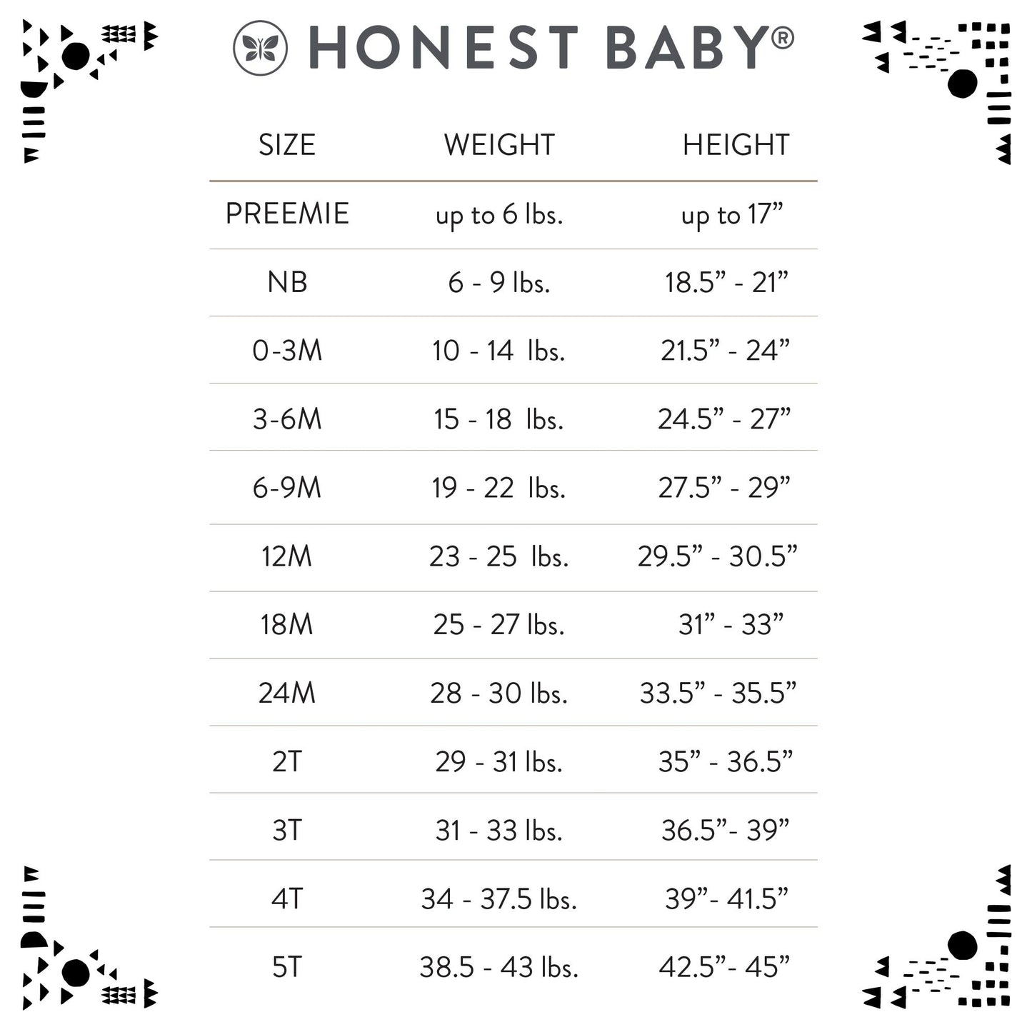 Honestbaby 5-Pack Organic Cotton Long Sleeve Bodysuits, Pink Sands, 18 Months