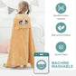Michley Cartoon Hooded Baby Towel Unisex, Premium Soft Swimming Bathrobe Large Washcloths 31.5 ' X 53 ' For 0-9T (Raccoon)
