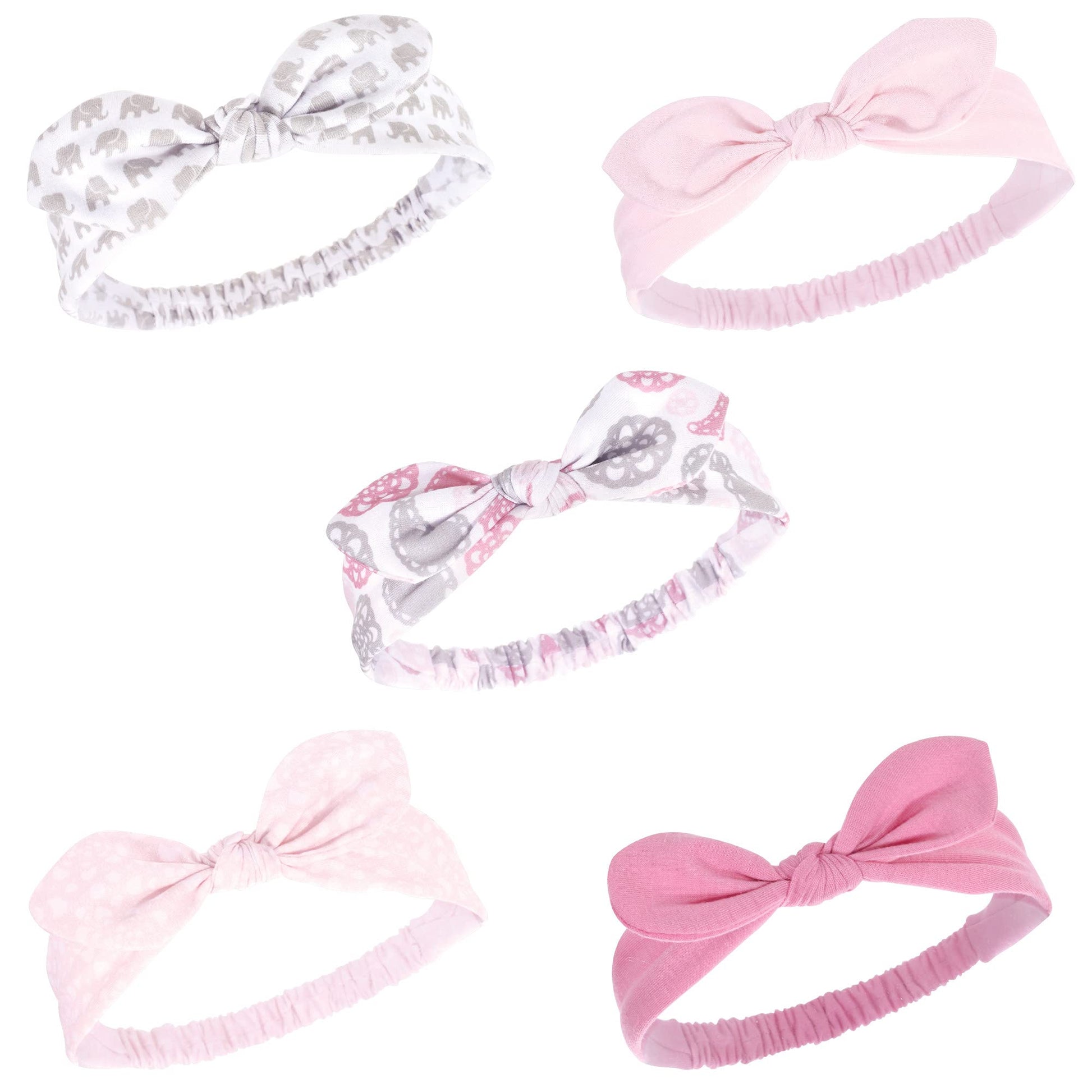 Hudson Baby Unisex Cotton And Synthetic Headbands, Paisley Medallion, 0-24 Months