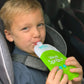 WeeSprout Double Zipper Reusable Food Pouches (Green, 3.4 fl oz)