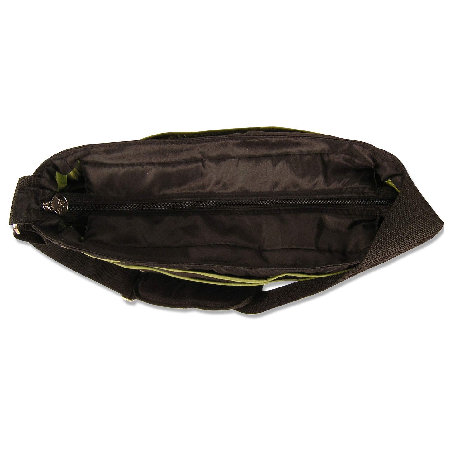 Trend Lab Black With Avocado Ultimate Hobo Style Tote Diaper Bag With Shoulder Strap