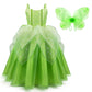 Tyhtym Green Tinkerbell Fairy Costumes Little Girls Dress Up Birthday Halloween Christmas With Wings