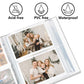 Vienrose Small Photo Album 4X6 Holds 200 Photos 2 Pack, Mini Baby Photo Album Linen Cover For Gifts Wedding Family, Red