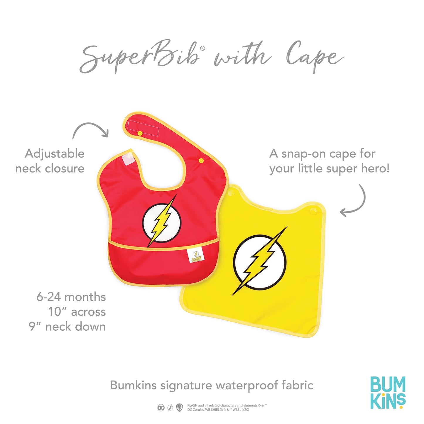Bumkins Bib For Girl Or Boy, Baby And Toddler For 6-24 Months, Essential Must Have For Eating, Feeding, Baby Led Weaning, Mess S