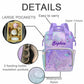 M Yescustom Custom Diaper Bag For Girls - Large Capacity Backpack With Pockets, Butterfly Personalized Baby Diaper Bags For Mom