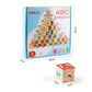 Gemileo Wooden ABC Toy Building Blocks for Toddlers 1-3 36 PCS Wood Alphabet Number Blocks for Stacking Learning Preschool Educa