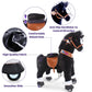 PonyCycle Ride on Pony Toy Spring Horse Classic Model U (with Brake/ 36 Height/Size 4 for Age 4-8) Horse Rider Toys Bouncy Anima