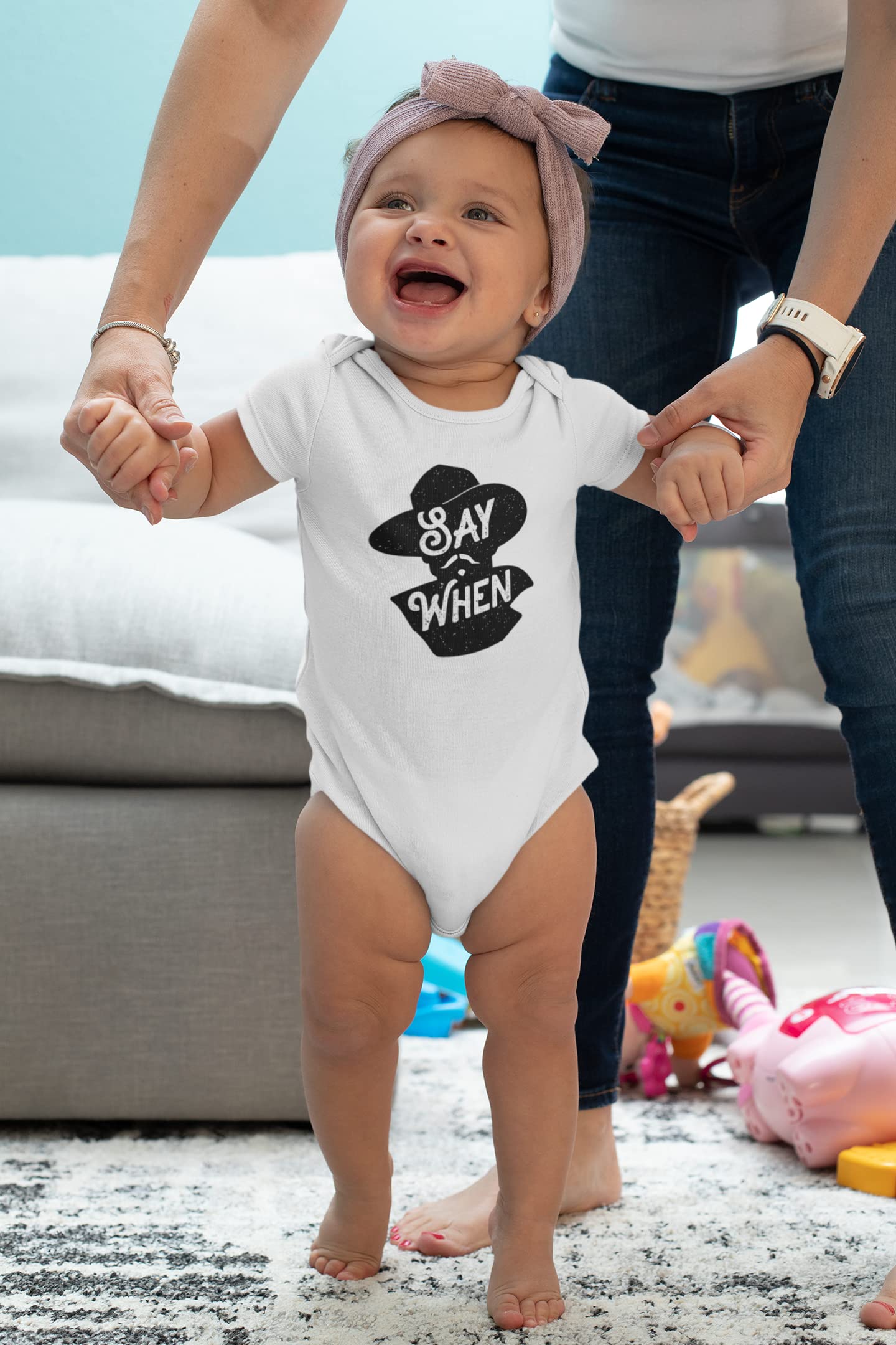 Say When Infant Bodysuit Doc Holliday Unisex Baby Girl Boy Clothes Outfits Black 6M