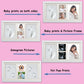 Baby Hand And Footprint Kit, Baby Picture Frame Kit, Baby Nursery Memory Art Kit Frames,1200 Grams Of Clay - Best Baby Shower Gi