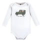 Hudson Baby Unisex Baby Cotton Long-Sleeve Bodysuits, Animal Adventure 3-Pack, 6-9 Months