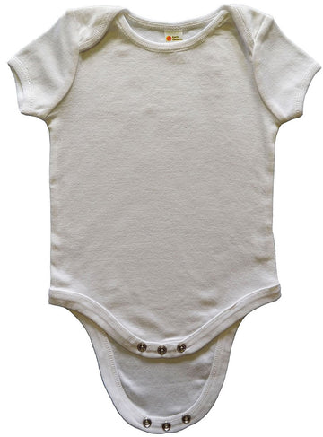 Earth Elements Baby Short Sleeve Bodysuit 6-12 Months White