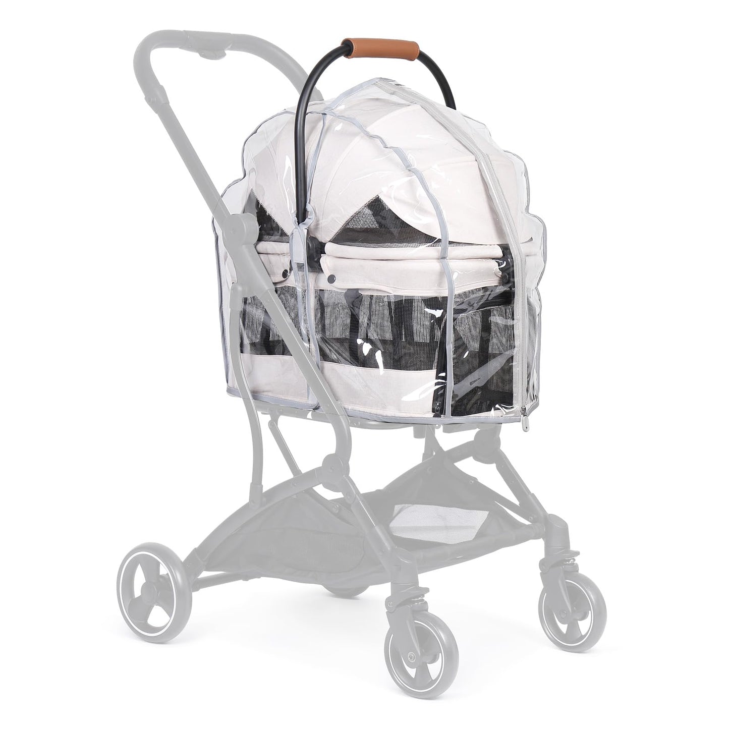 BEBEBROAD Pets Pet Stroller Rain Cover,Windproof, Rainproof, and Warm (for T3 /T3 PRO)